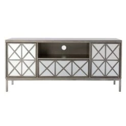 Binsprai Storage TV Stand for TVs up to 60" Silver - Aiden Lane -Cheap TV Stands Store unnamed file 3070