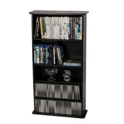 Drawbridge Multimedia Storage Rack Black - Atlantic