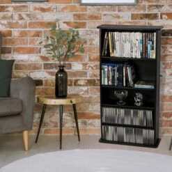 Drawbridge Multimedia Storage Rack Black - Atlantic -Cheap TV Stands Store unnamed file 3102