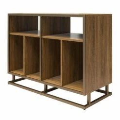 Regal Double Wide Record Station Walnut - Novogratz -Cheap TV Stands Store unnamed file 3163