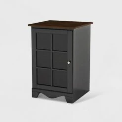 Pinnacle 1 Door Audio Tower - Nexera Charcoal Black -Cheap TV Stands Store unnamed file 3255
