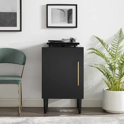 Everett Record Player Stand Matte Black - Crosley 6 Everett Record Player Stand Matte Black - Crosley - Image 4