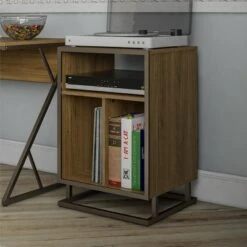 Regal Record Storage Stand - Novogratz Walnut