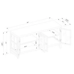 Threshold Designed W/Studio McGee Bountiful Wood and Glass TV Stand for TVs up to 50" - Threshold™ designed with Studio McGee -Cheap TV Stands Store unnamed file 3341