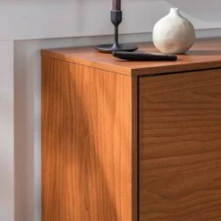 2 Door Mid-Century Modern Wood Storage TV Stand for TVs up to 65" - Saracina Home Dark Walnut -Cheap TV Stands Store unnamed file 3415