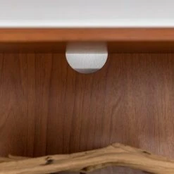 2 Door Mid-Century Modern Wood Storage TV Stand for TVs up to 65" - Saracina Home Dark Walnut -Cheap TV Stands Store unnamed file 3419