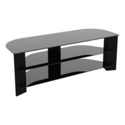Black Glass TV Stand for TVs up to 65" Black - AVF -Cheap TV Stands Store unnamed file 346
