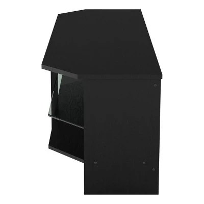 Glass Shelf with TV Stand for TV up to 55" - AVF Rustic Sawn Oak 5 Glass Shelf with TV Stand for TV up to 55" - AVF Rustic Sawn Oak - Image 3