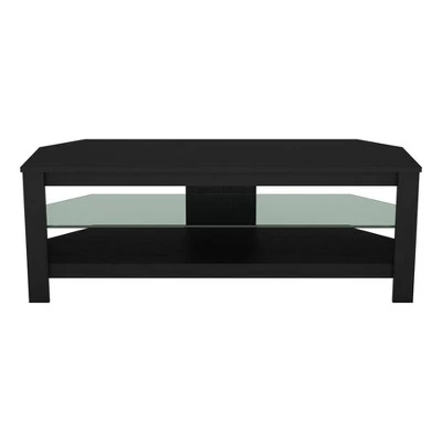 Glass Shelf with TV Stand for TV up to 55" - AVF Rustic Sawn Oak 11 Glass Shelf with TV Stand for TV up to 55" - AVF Rustic Sawn Oak - Image 9