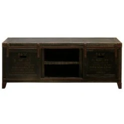 Archer Ridge Vintage Cabinet TV Stand for TVs up to 65" Brown - StyleCraft