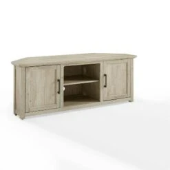 Camden Corner TV Stand for TVs up to 60" - Crosley Frosted Oak