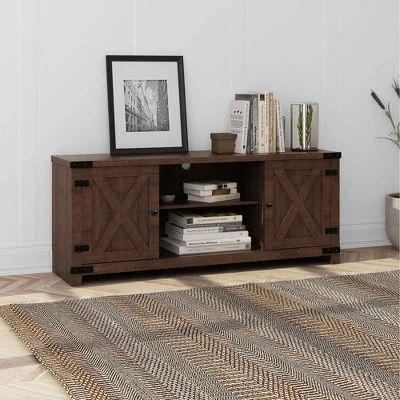 Claret Console TV Stand for TVs up to 64" Brown - RST Brands 3 Claret Console TV Stand for TVs up to 64" Brown - RST Brands