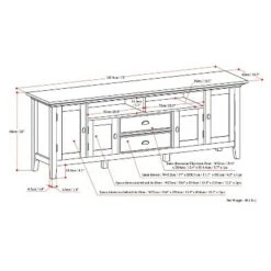 72" Mansfield TV Stand - WyndenHall Black -Cheap TV Stands Store unnamed file 3941