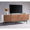 Skip Wood TV Stand for TVs up to 70" Walnut/White/Black - Safavieh -Cheap TV Stands Store unnamed file 4005