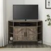 Atticus Modern Farmhouse 2 Door Corner TV Stand for TVs up to 55" - Saracina Home Rustic Oak -Cheap TV Stands Store unnamed file 4076
