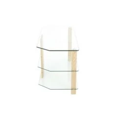 Glass Shelves TV Stand for TVs up to 50" - AVF Oak