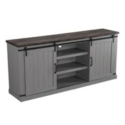 TV Stand for TVs up to 72" - Home Essentials White -Cheap TV Stands Store unnamed file 4100