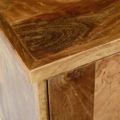 Mango Wood with 2 Open Compartments TV Stand for TVs up to 55" Brown/Black - The Urban Port -Cheap TV Stands Store unnamed file 4152