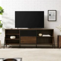 Modern Industrial Metal Mesh Sliding Door TV Stand for TVs up to 80" - Saracina Home Dark Walnut 10 Modern Industrial Metal Mesh Sliding Door TV Stand for TVs up to 80" - Saracina Home Dark Walnut -Cheap TV Stands Store unnamed file 4208