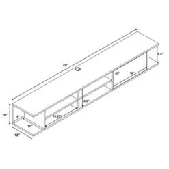 Wall Mounted Media Console with Door - Prepac White -Cheap TV Stands Store unnamed file 4222