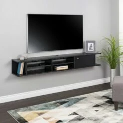 Wall Mounted Media Console with Door - Prepac White -Cheap TV Stands Store unnamed file 4224
