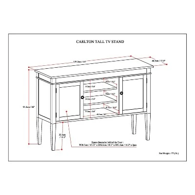 Sterling Solid Wood TV Stand for TVs Tobacco Brown - WyndenHall 9 Sterling Solid Wood TV Stand for TVs Tobacco Brown - WyndenHall - Image 7