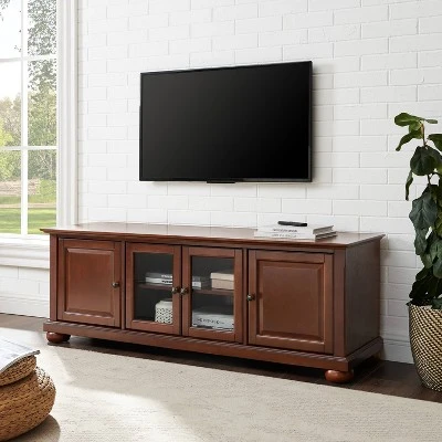 Alexandria TV Stand for TVs up to 60" Mahogany - Crosley 6 Alexandria TV Stand for TVs up to 60" Mahogany - Crosley - Image 4