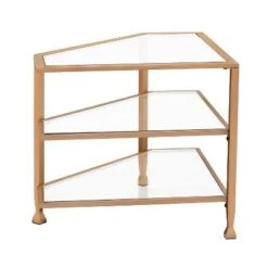 Jamel Metal/Glass Corner TV Stand for TVs up to 33" Gold - Aiden Lane -Cheap TV Stands Store unnamed file 428