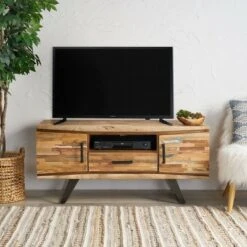 Antwerp Boho TV Stand for TVs up to 53" Tan - Christopher Knight Home
