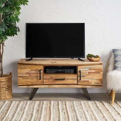 Antwerp Boho TV Stand for TVs up to 53" Tan - Christopher Knight Home 3 Antwerp Boho TV Stand for TVs up to 53" Tan - Christopher Knight Home