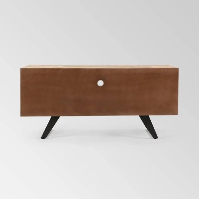 Antwerp Boho TV Stand for TVs up to 53" Tan - Christopher Knight Home 5 Antwerp Boho TV Stand for TVs up to 53" Tan - Christopher Knight Home - Image 3