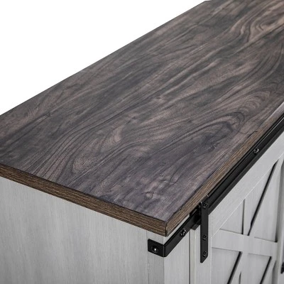 58" TV Stand for TVs up to 65" Gray - Home Essentials 9 58" TV Stand for TVs up to 65" Gray - Home Essentials - Image 7