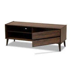 TV Stand for TVs up to 50" Suli Wood Walnut - Baxton Studio