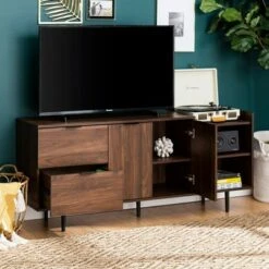 Rockwell Modern Storage TV Stand for TVs up to 46" - Saracina Home Dark Walnut 24 Rockwell Modern Storage TV Stand for TVs up to 46" - Saracina Home Dark Walnut -Cheap TV Stands Store unnamed file 4640