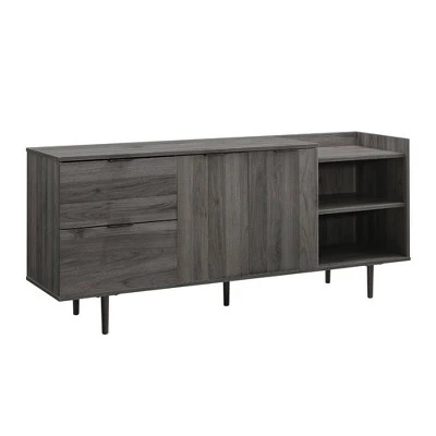 Rockwell Modern Storage TV Stand for TVs up to 46" - Saracina Home Dark Walnut 14 Rockwell Modern Storage TV Stand for TVs up to 46" - Saracina Home Dark Walnut - Image 12