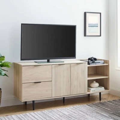 Rockwell Modern Storage TV Stand for TVs up to 46" - Saracina Home Dark Walnut 15 Rockwell Modern Storage TV Stand for TVs up to 46" - Saracina Home Dark Walnut - Image 13