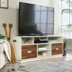 Vista Key TV Stand for TVs up to 60" Pearl Oak - Sauder