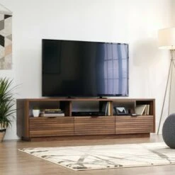 Harvey Park TV Stand for TVs up to 70" Grand Walnut - Sauder