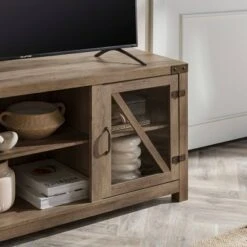 Clarabelle Farmhouse Glass Barn Door TV Stand for TVs up to 65" - Saracina Home Stone Gray 29 Clarabelle Farmhouse Glass Barn Door TV Stand for TVs up to 65" - Saracina Home Stone Gray -Cheap TV Stands Store unnamed file 4818