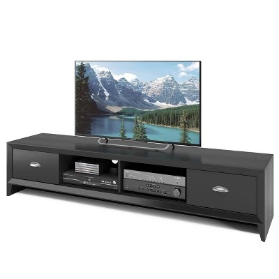Lakewood Extra Wide TV Stand for TVs up to 80" Black - CorLiving 5 Lakewood Extra Wide TV Stand for TVs up to 80" Black - CorLiving - Image 3