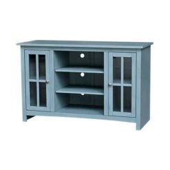 52" Entertainment TV Stand with 2 Doors - International Concepts Ocean Blue/antiqued Rubbed -Cheap TV Stands Store unnamed file 4900
