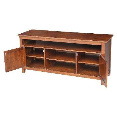 62" Entertainment TV Stand with 2 Doors - International Concepts Washed Gray/taupe 3 62" Entertainment TV Stand with 2 Doors - International Concepts Washed Gray/taupe