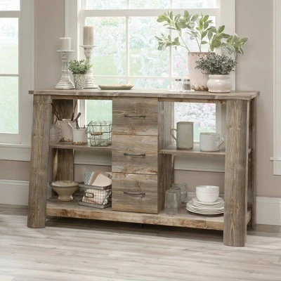 Boone Mountain TV Stand for TVs up to 60" Rustic Cedar - Sauder 4 Boone Mountain TV Stand for TVs up to 60" Rustic Cedar - Sauder - Image 2