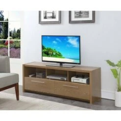 Newport Marbella TV Stand for TVs up to 60" - Breighton Home White