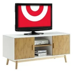 Oslo TV Stand for TVs up to 50" White - Breighton Home