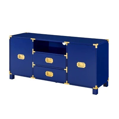 Claude TV Stand for TVs up to 50" Console Navy - Aiden Lane 6 Claude TV Stand for TVs up to 50" Console Navy - Aiden Lane - Image 4