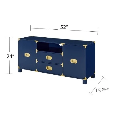 Claude TV Stand for TVs up to 50" Console Navy - Aiden Lane 16 Claude TV Stand for TVs up to 50" Console Navy - Aiden Lane - Image 14