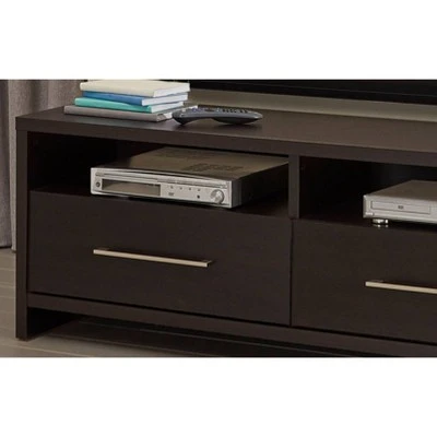 Storage Furniture TV Stand for TVs up to 63" Black Walnut-ClosetMaid 4 Storage Furniture TV Stand for TVs up to 63" Black Walnut-ClosetMaid - Image 2