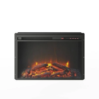 Room & Joy 23" Glass Front Electric Fireplace Insert Black - Room & Joy 6 Room & Joy 23" Glass Front Electric Fireplace Insert Black - Room & Joy - Image 4