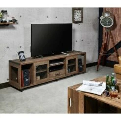 Garda Multi-Storage TV Stand for TVs up to 70" Reclaimed Oak - HOMES: Inside + Out -Cheap TV Stands Store unnamed file 5185